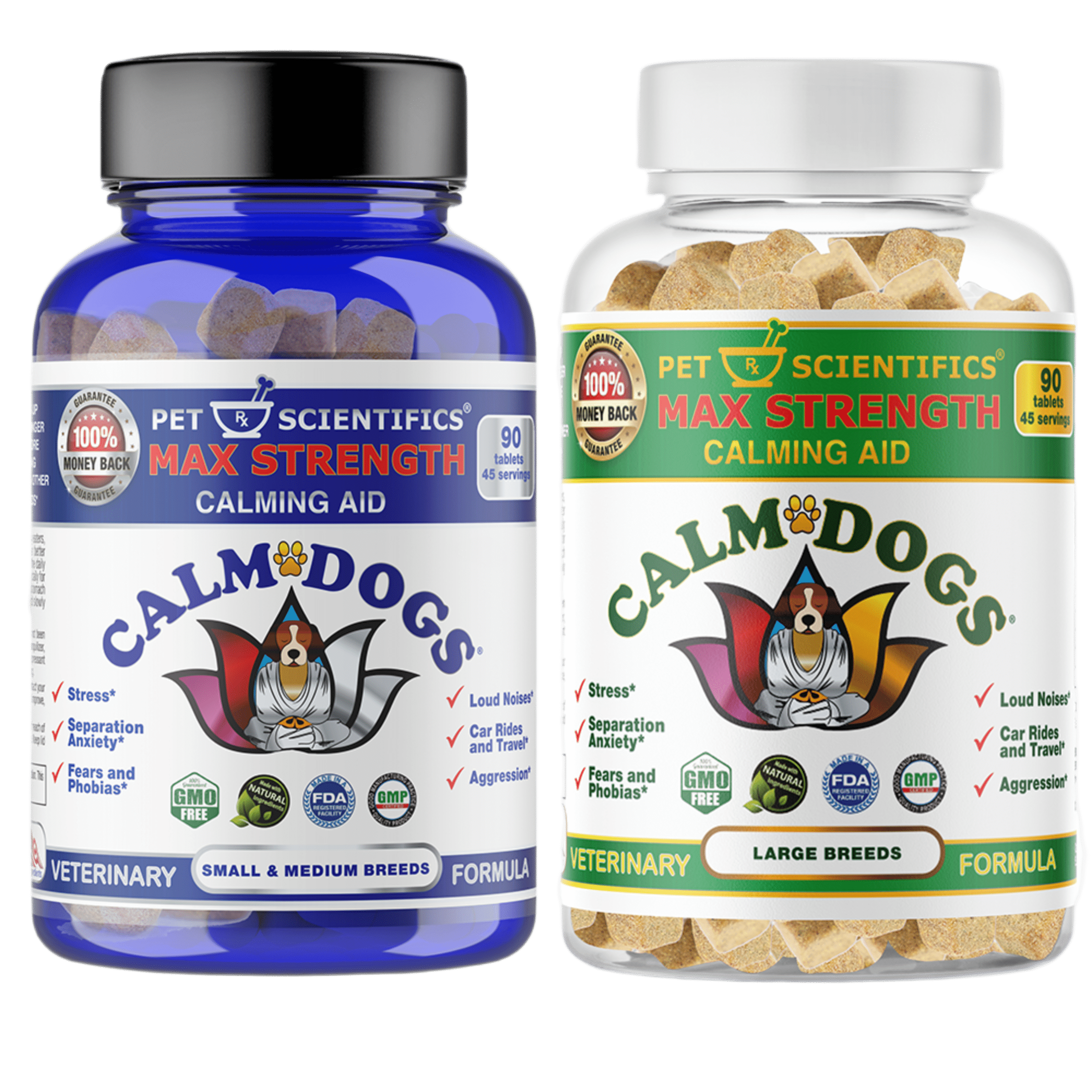 CALM DOGS® "The World's Best Dog Anxiety Calming Aid" Dog Anxiety